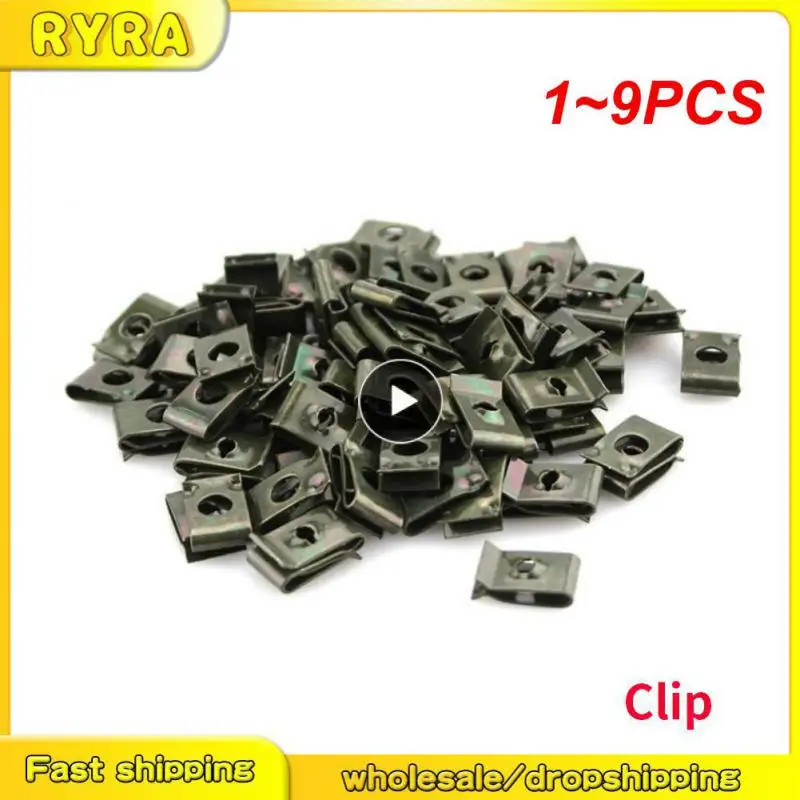 

1 ~ 9 шт. металлические зажимы для крепления автомобильных мотоциклов, U-образный зажим с винтом, защита от ржавчины, зажим, винтовая Пряжка, железный лист