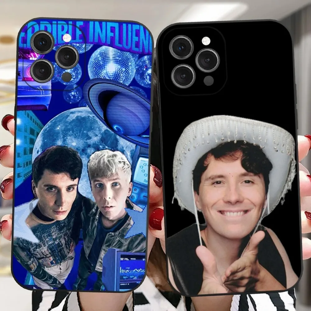 Чехол для телефона Terrible Influences Dan Phil iPhone 16 15 14 13 12 11 Plus Pro Max XR XS X 7 8 SE Mini Silicone Soft