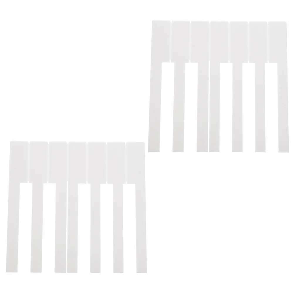 

52 Pcs Accessories Piano White Key Skin Caps Keyboard New Keys Acrylic Repairing Keytops