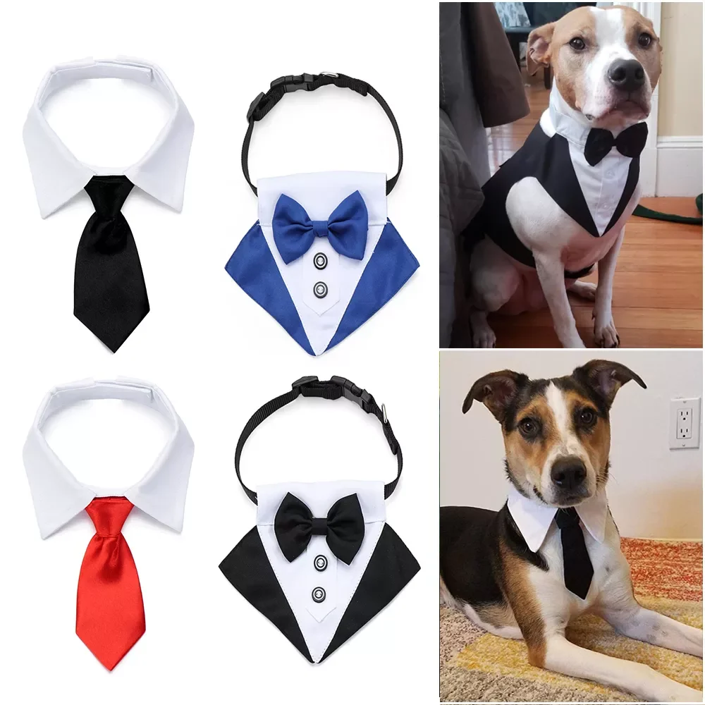 

NEW Hot Sale Cute Cotton Adjustable Dog Necktie Dog Cat Grooming Formal Tie Comfortable Dog Suit Tuxedo Bow Ties Pet Accessories