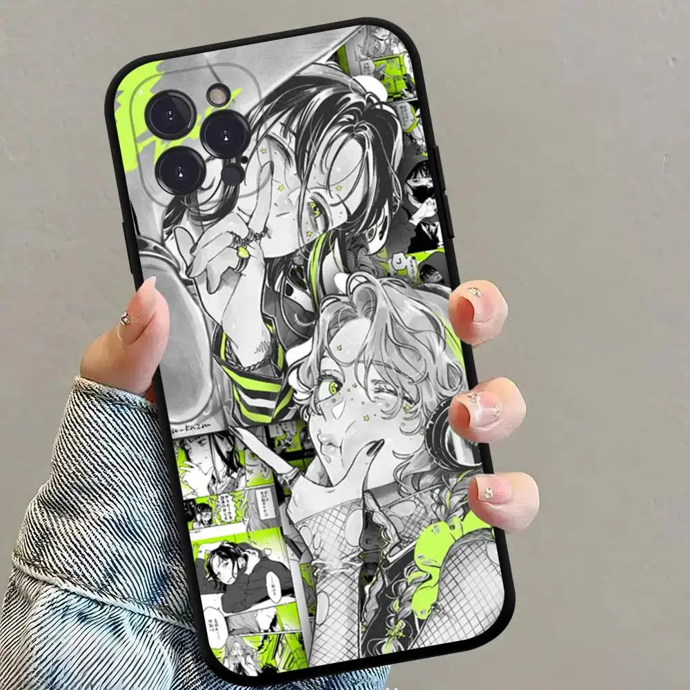 Фото Чехол для телефона Aya Osawa Mitsuki Koga MitsuAya для iPhone 17 16 15 14 13 12 11 Pro Max Plus Mini, мягкий силиконовый, черный, противоударный, из ТПУ №5