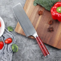 gzvdamascus knife chef knife japanes vg10 67 layers steel cleaver paring bread knife sharp g10 red shell handle for kitchen gift