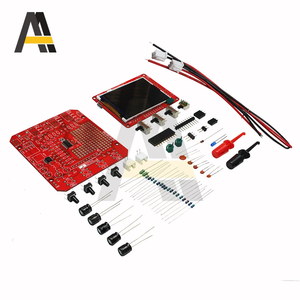 

dso138 Mini Handheld Digital Oscilloscope DIY Kit ARM Cortex-M3 12-Bit TFT Oscilloscope 10:1 Probe Test Clip multimeter oscillos