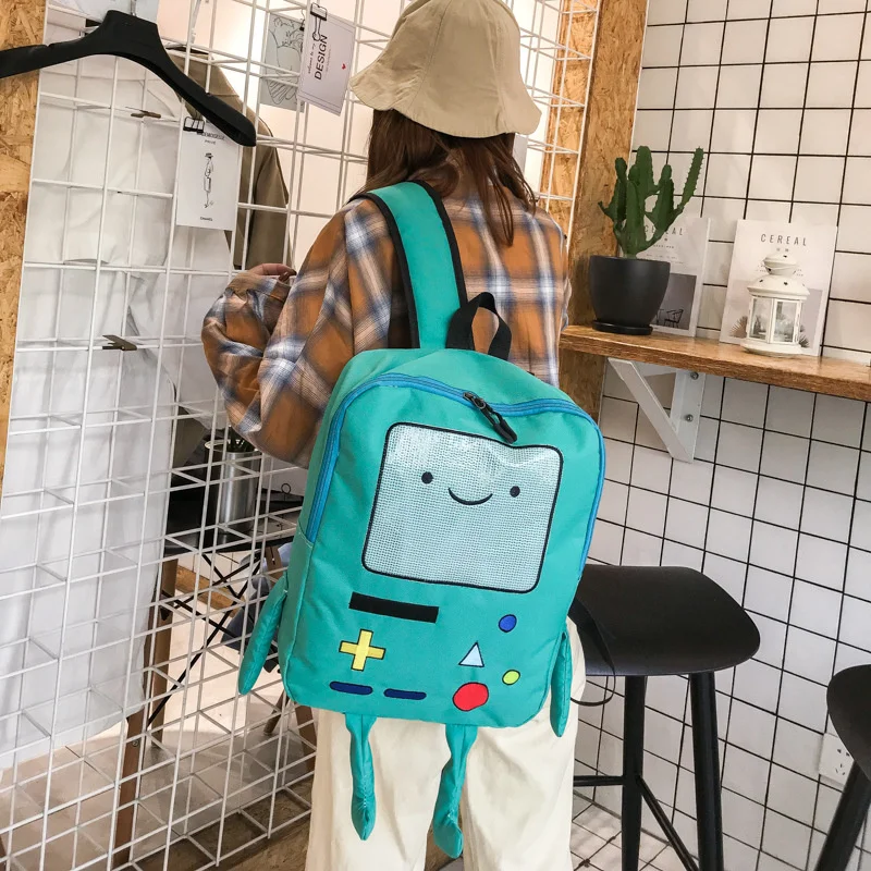 

Cute Cartoon Backpacks for Student Funny Robot School Bag Chic Game Console Design Back Packs Lovely Large Capacity Travel Bags