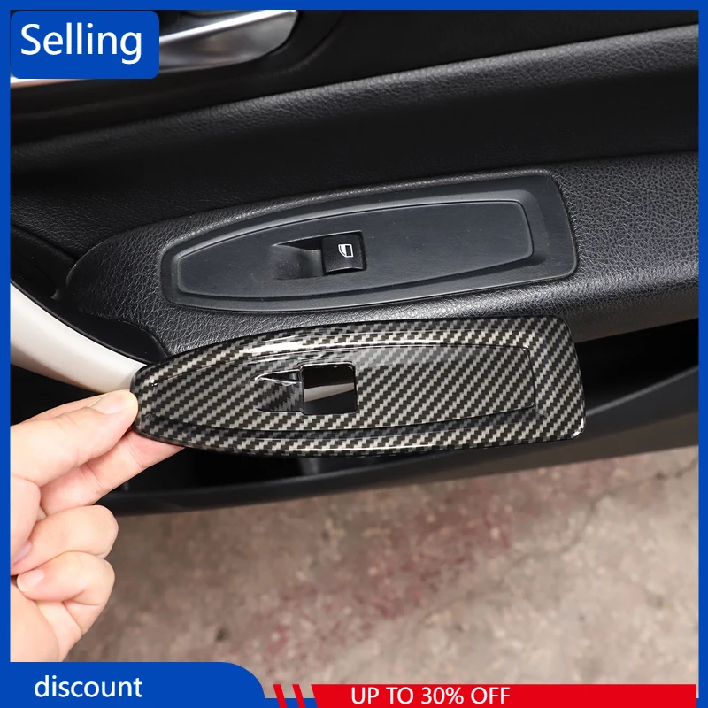 

For BMW 1 Series 2 Series F20 F21 F22 F45 F46 2014-2019 Car styling Car Glass Lift Switch Panel Decorative Frame Car Accessories