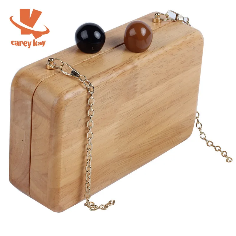 

CAREY KAY женская дизайнерская деревянная коробка ручной работы вечерние сумки акриловые сумки через плечо кошельки Твердый клатч на цепочке сумки на плечо