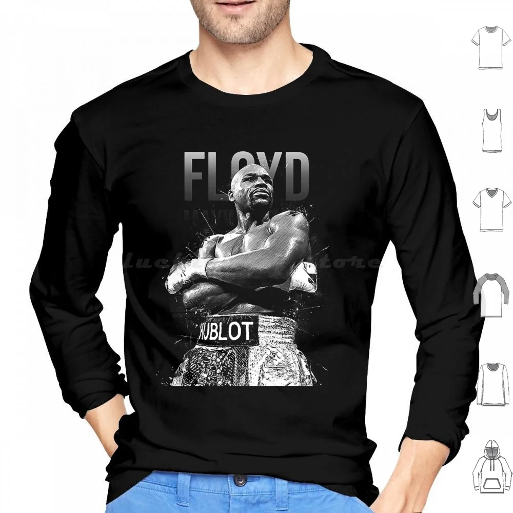 Толстовка с капюшоном Jr из хлопка длинными рукавами Mayweather Boxing Mcgregor Box Conor Vs Boxer Sports