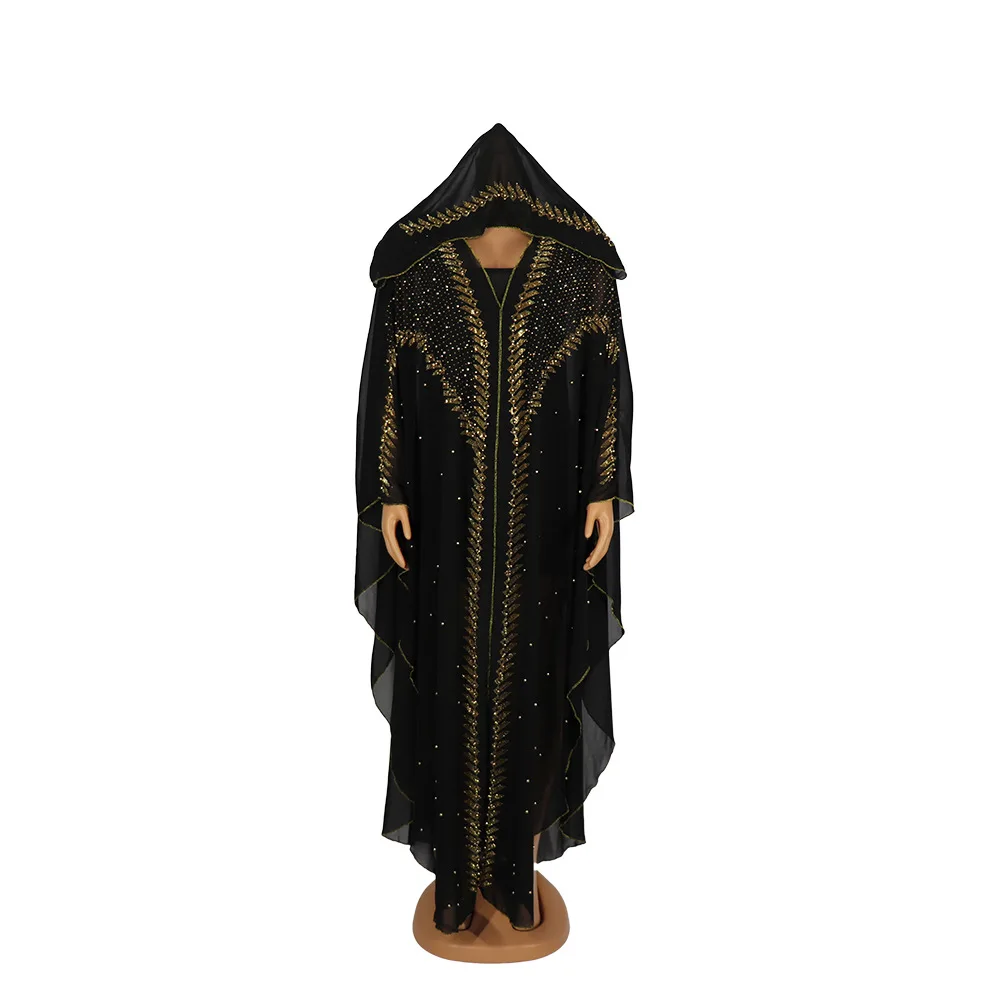 Abaya Luxury Moroccan Kaftan Dress Muslim Black Arabic For Women  Chiffon Maxi Dresses Turkish Kimono Malaysia Robe 2023