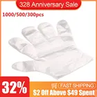 300500 шт. одноразовые перчатки, пластиковые перчатки для сада, барбекю, многофункциональные перчатки для ресторана, кухни, уборки дома, защитные перчатки