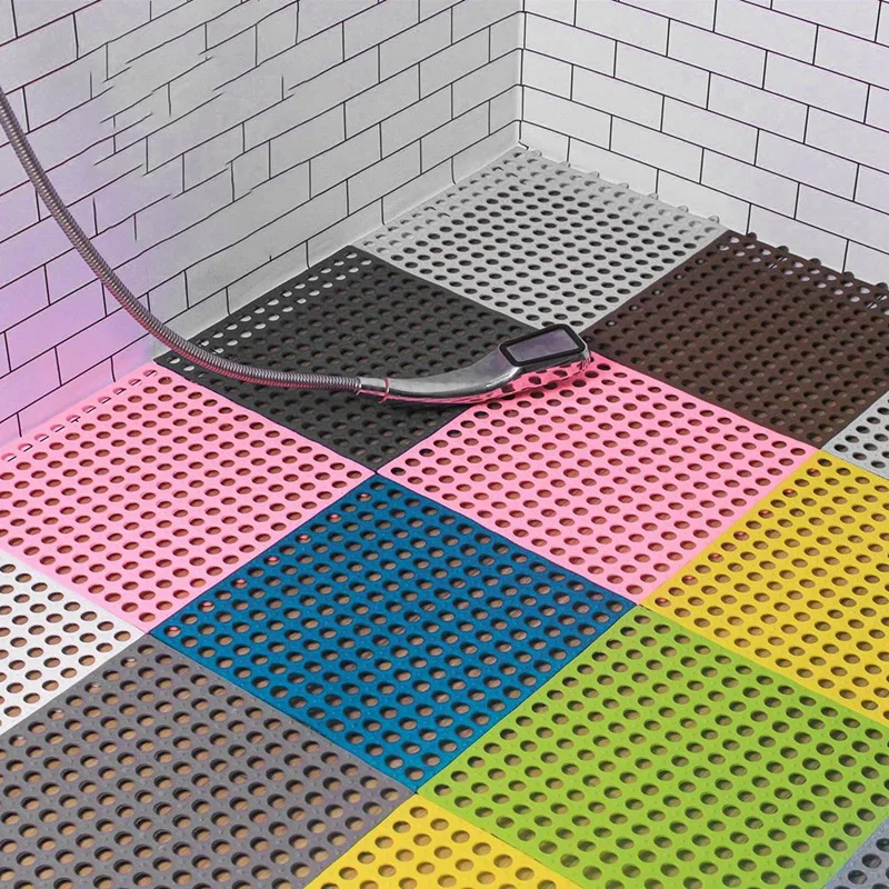 6Pcs Anti-Slip Splicing Pvc Bathroom Toilet Kitchen Floor Mat Non Slip 30X30CM | Дом и сад