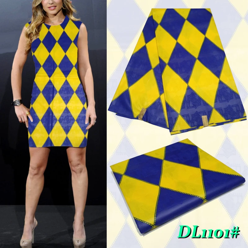 Африканская ткань с геометрическим узором полиэстер восковым принтом DL1101 # |