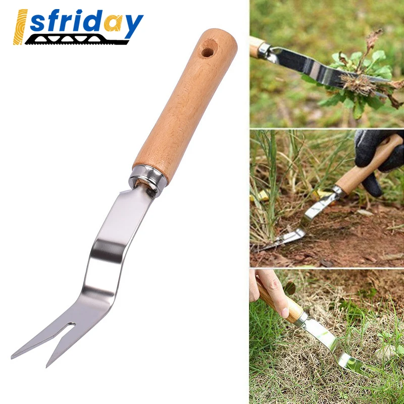 

Handheld Garden Weeder Outdoor Steel Removal Farmland Puller Multifunction Manual Dandelion Digging Lawn Transplant Tool