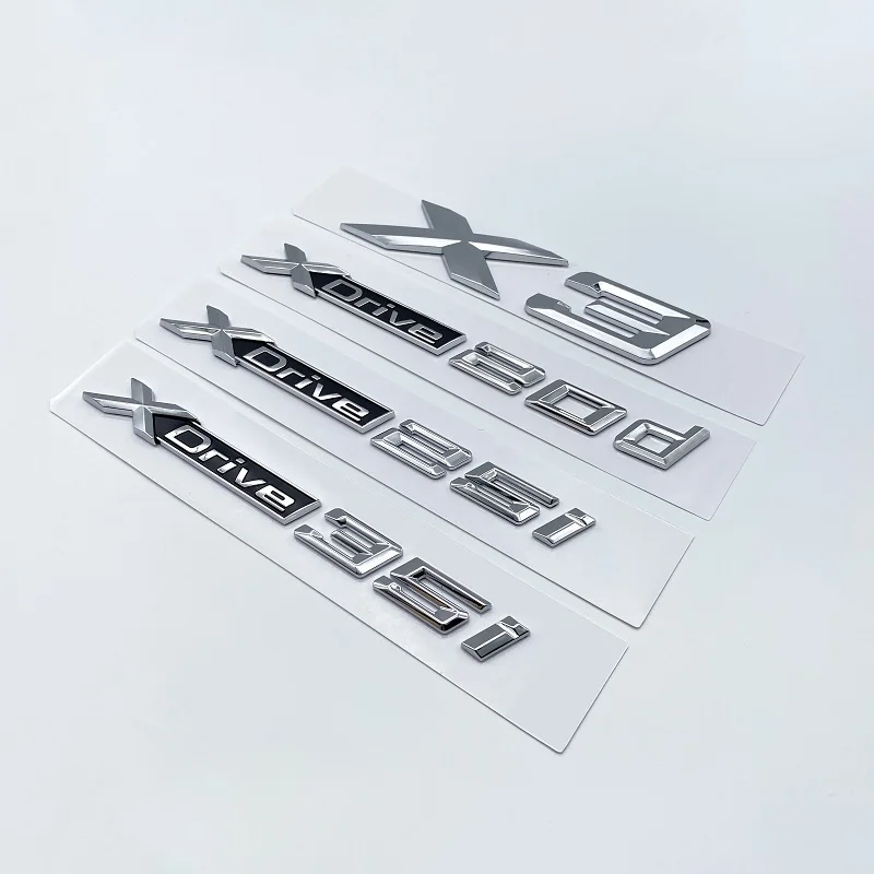 3D XDrive 20i 30i 35i 40i 50i 30d 35d 40d эмблема на крыло автомобиля значок багажник наклейка для