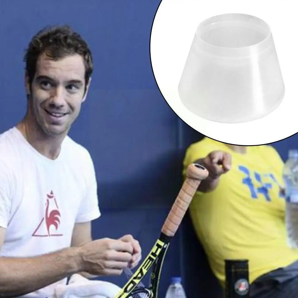 

2pcs Durable Silicone Tennis Racquet End Cap Tennis Damper Racket Shockproof Cover Cover Accessories Power Racket Tennis Te K1r8