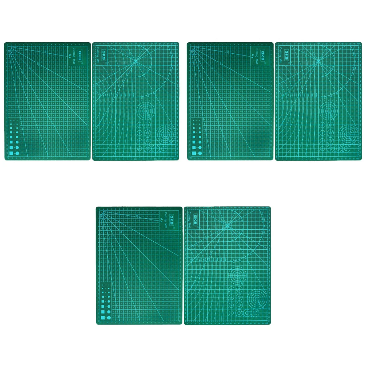 

3 шт., двухсторонний коврик для резки, 30 х22 см