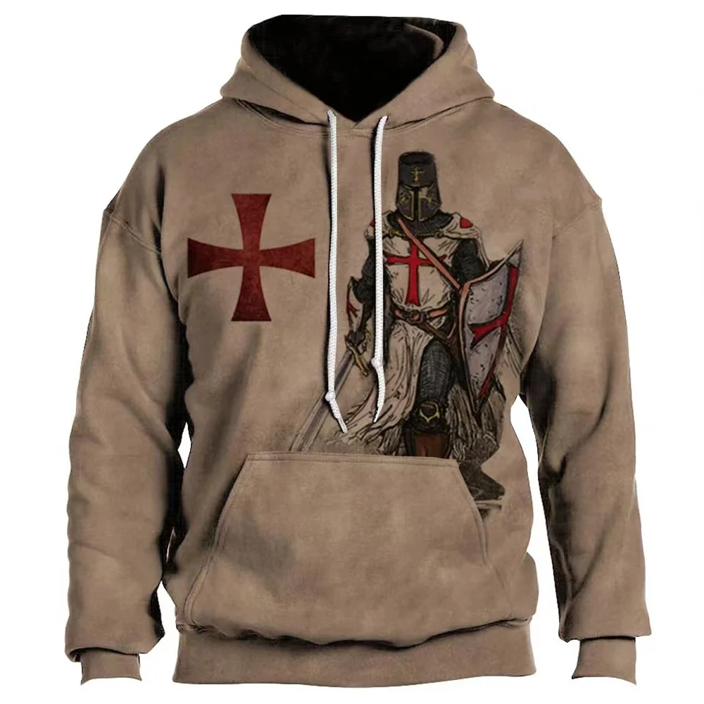 

Winter Vintage Men's Hoodie Oversized Patchwork Hooded Sweatshirt 2023 New Casual Pullover Male Harajuku Clothes Full Sleeve Men