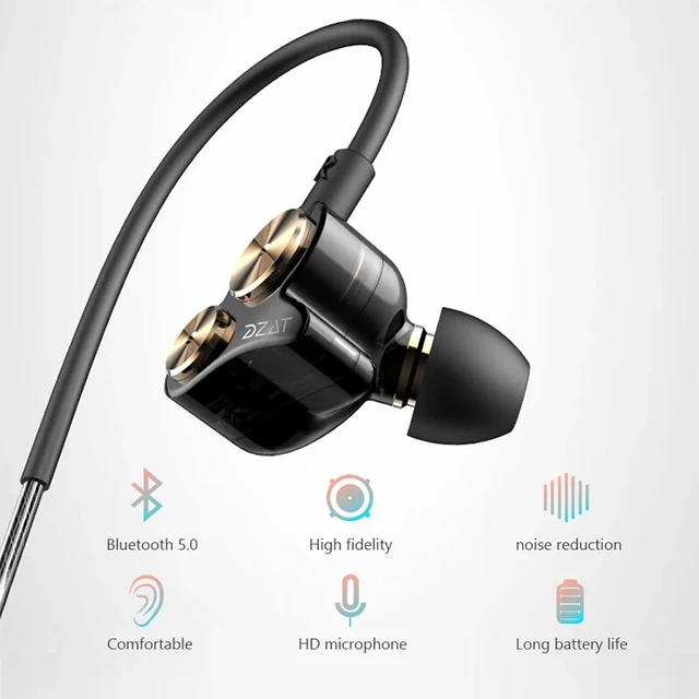 Sport Bluetooth Headphone Wireless Earphones Neck Hanging Type 4 Speakers Waterproof HiFi Stereo Bass Headset With Mic HD Call 3