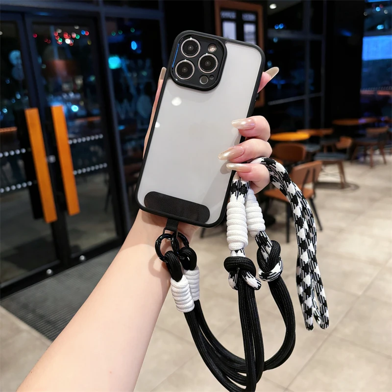 Фото Чехол Moto Edge 60 50 для Motorola Egde 60 Stylus 60S 50 Fusion Pro Ultra 40 S50 Neo E14 E15 ThinkPhone 25, акриловый чехол с ремешком №2