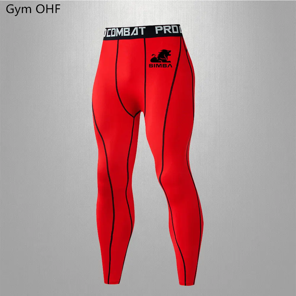 

Gym Muay Thai Boxing Camping Taekwondo Men'S Tights Elastic Quick Drying Sports Tights Fitness BJJ MMA Rashguard Leggings Tights