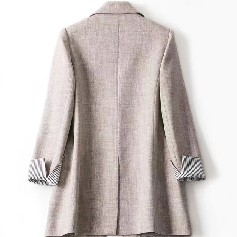 Ladies Long Sleeve Spring Casual Blazer 2022 New Fashion Business Plaid Zevity Women Work Office Blazers  Coats Woman Jacket