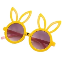 new children sunglasses cartoon eyewear rabbit ear sun glasses kids anti uv spectacles color frame eyeglasses