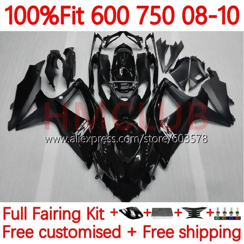

Инъекция для SUZUKI GSXR-600 K8 GSXR 750 600 CC GSXR750 GSXR600 2008 2009 2010 Φ 08 09 10 Обтекатели глянцевый черный 94No.1