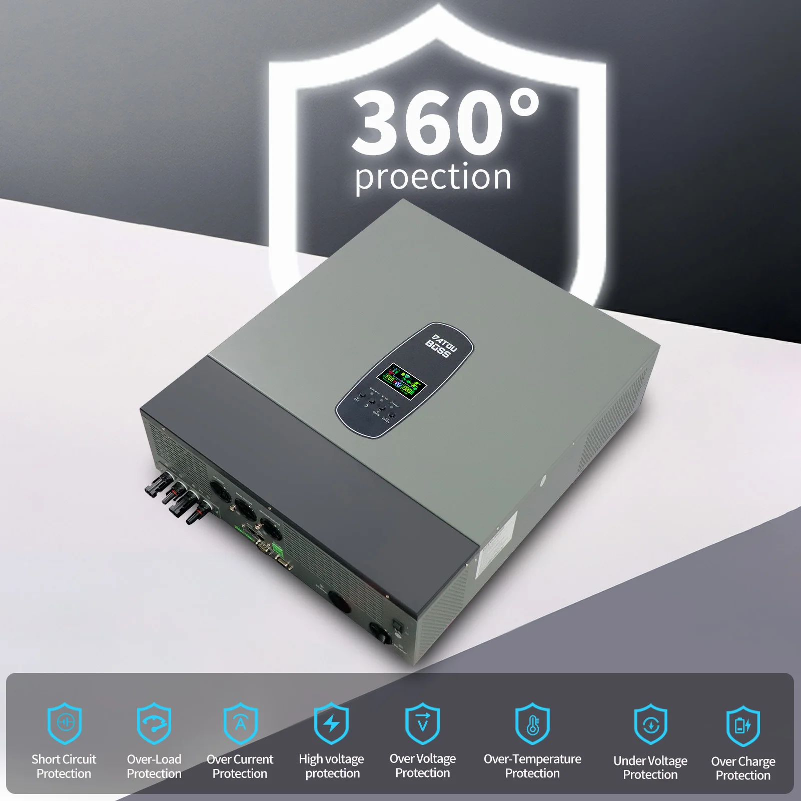 DATOUBOSS новый солнечный гибридный инвертор 11000 Вт 160A с поддержкой Wi-Fi 48 В встроенный