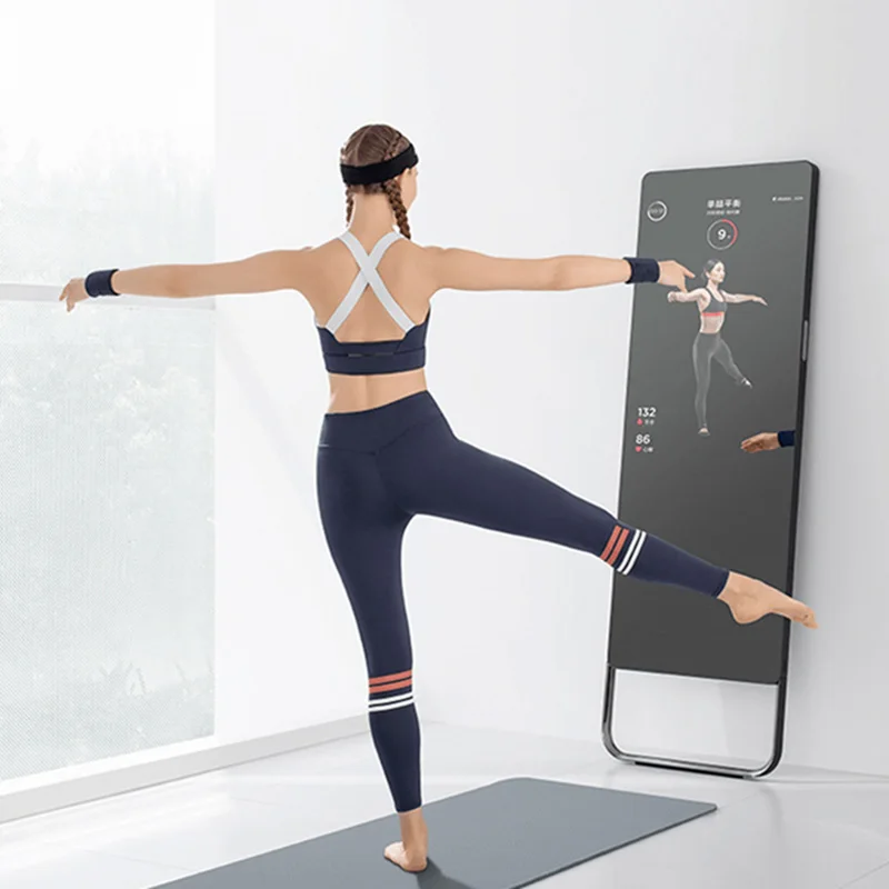 

New design Price Magic Exercise Vertical Office Makeup Wall Gym Tonal Android fitness smart mirror With Camera