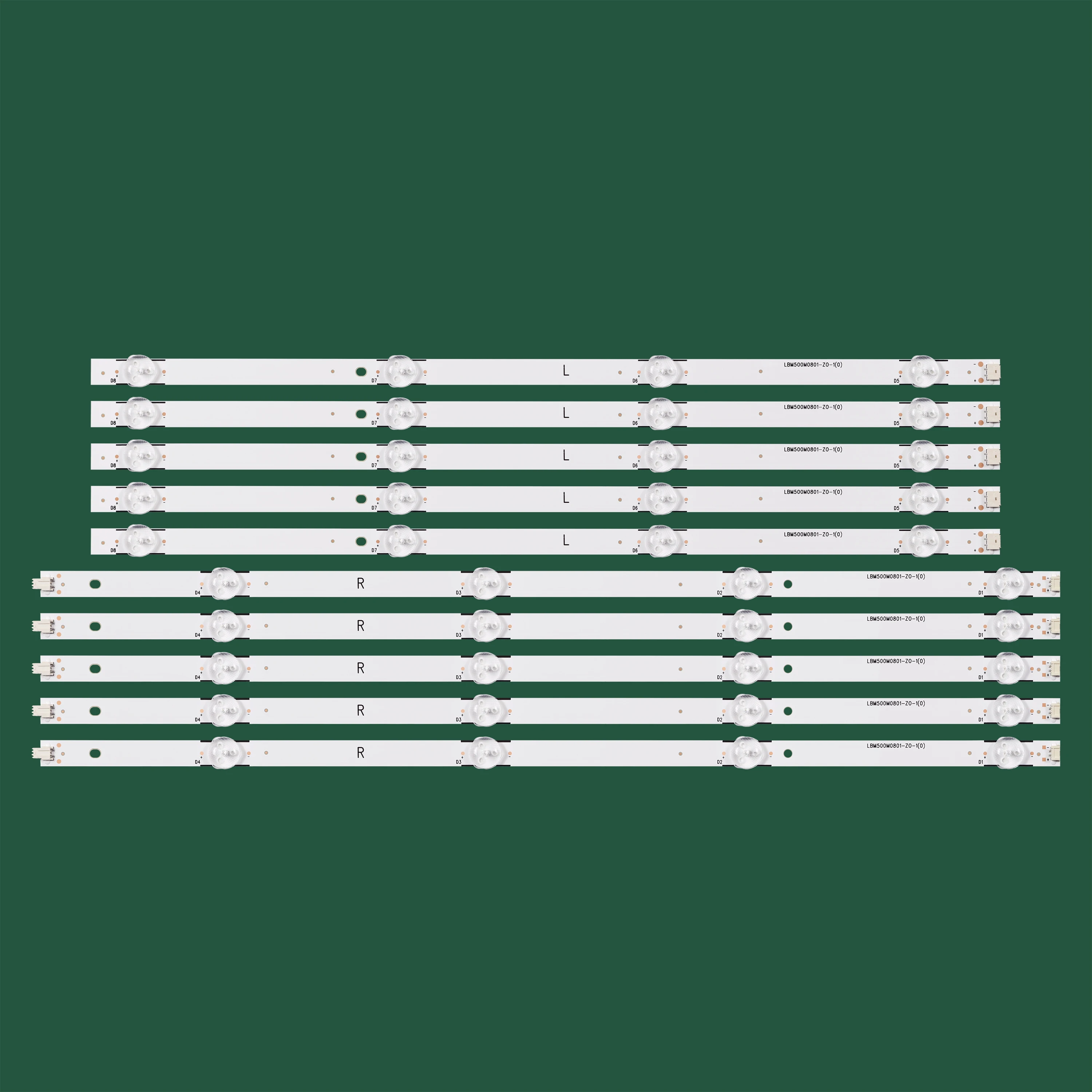 Светодиодная лента для подсветки Samsung UE50NU7002U UN50NU7095G EVERLIGHT LBM500M0801-Z0-1(0) T500QVN04.0 T500QVN03.0
