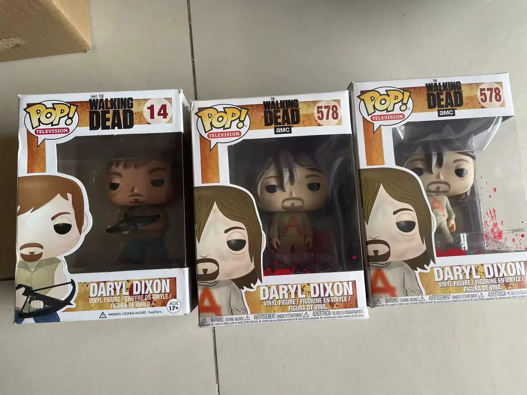 Фото Funko Pop The Walking Dead Amc Rick Grimes 13 #   Дрил Диксон с собакой 1182г. #   Шины DIXON 71 #   Виниловая фигурка Коллекция моделей игрушек №1