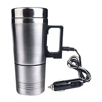 stainless steel vehicle heating cup 12v24v heat insulation electric car kettle camping travel kettle water coffee thermal mug