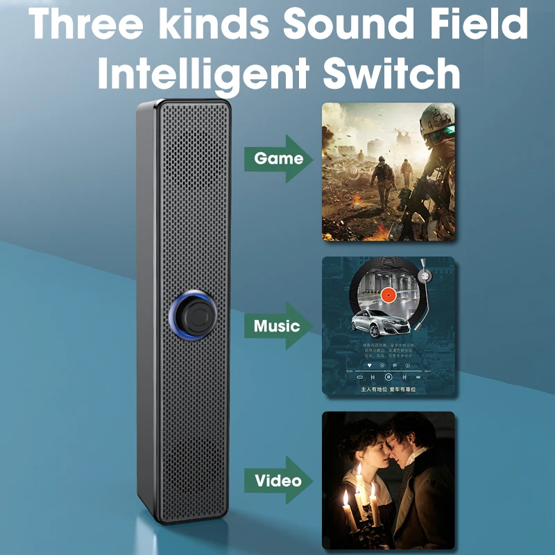 Home Theater Sound System Bluetooth Speaker 4D Surround Soundbar Computer Speaker For TV Soundbar Box Subwoofer Stereo Music Box images - 6