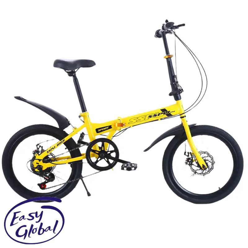 Folding Bike 20 Inch 7 Speed Disc Brake Portable Light Cycling Adult Kids Students Bicicleta Road Bicycle Men And Women