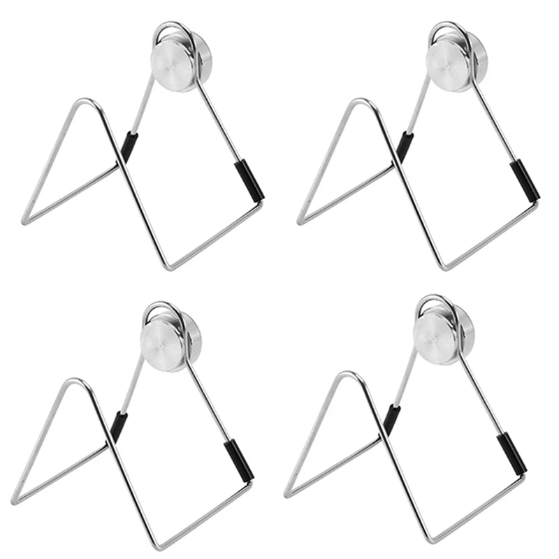 

4X Magnetic Sponge Holder For Kitchen Sink Caddy Stainless Steel No Drilling With Adhesives Waterproof Kitchen