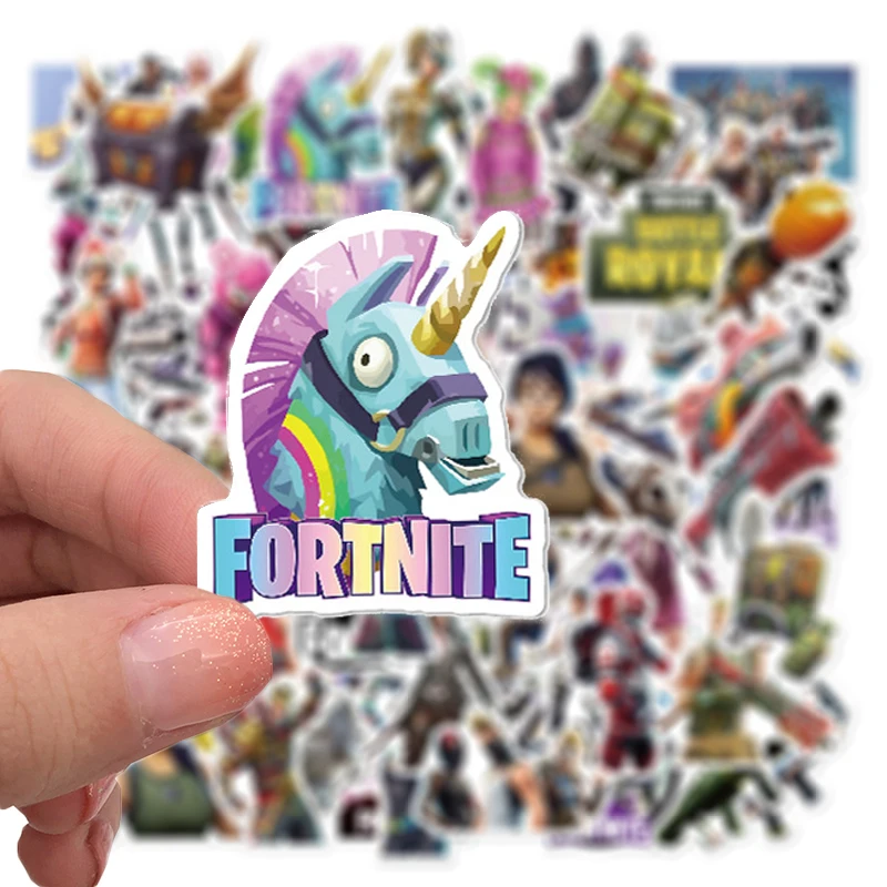 

104 Pcs/set Original Fortnite Games Graffiti Stickers for Laptop Skateboard Bike Helmet Luggage Motorcycle Waterproof Decal Toys