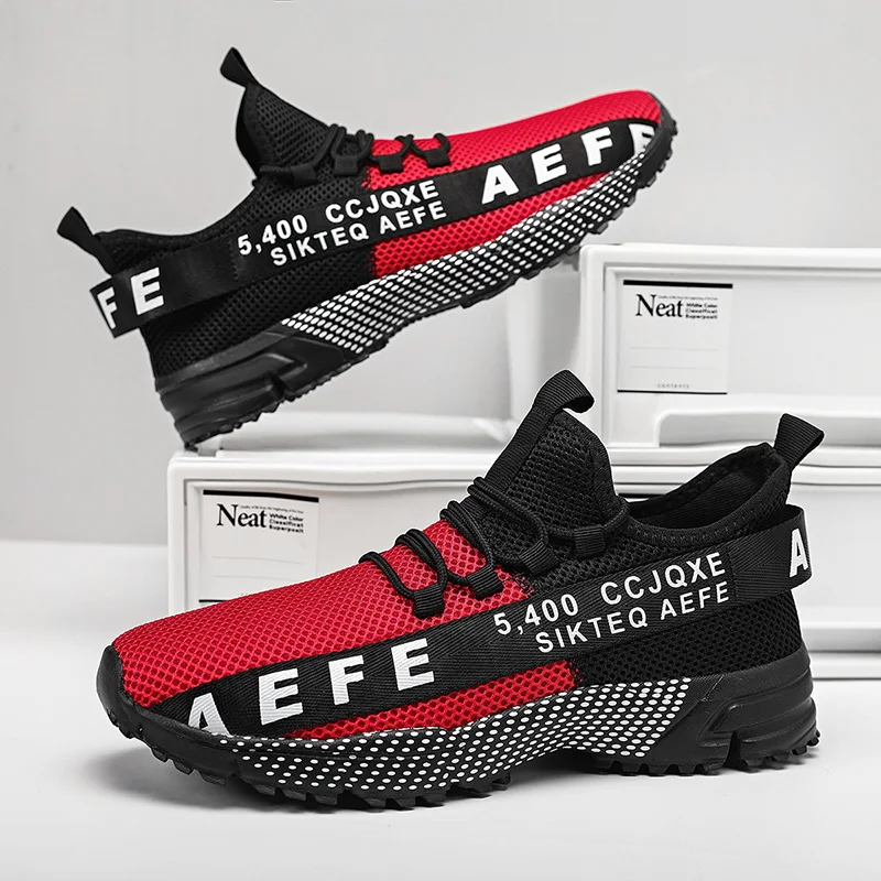 New Fashion Men Running Shoes Sports Casual Trainers Mesh Tennis Sneakers Men Shoes Zapatos De Hombre