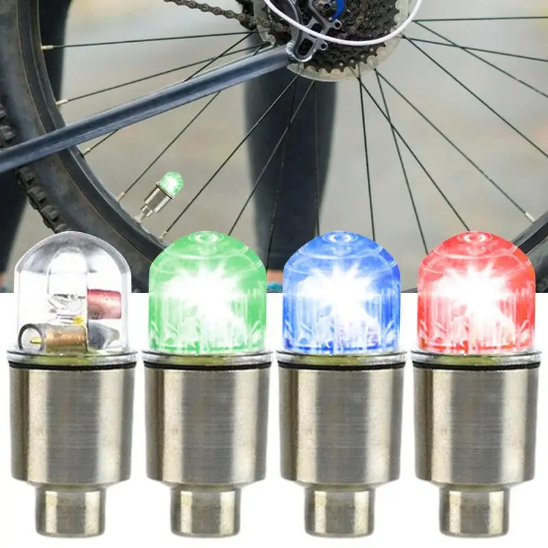 

Car Bike Tire Stem Light Spoke Flash Lights Tire cover Decorative Lantern Flash Spoke Neon Lamp automobile Accessories