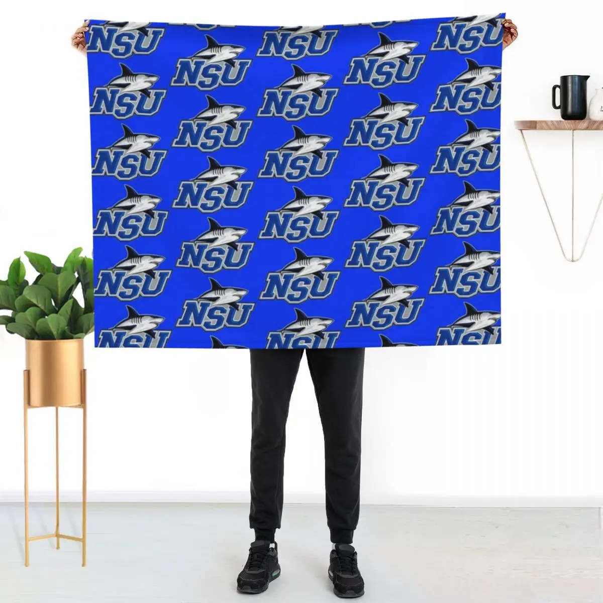 Фото Плед Nova Southeastern University, теплый плед, подарок на годовщину №2