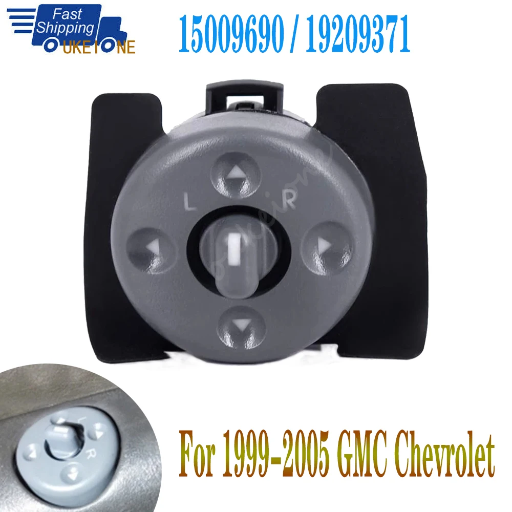 Elektrikli elektrikli ayna anahtarı yan görünüm düğmesi Chevy Astro GMC Tahoe banliyö C/K 1998-2005 araba aksesuarları 19209371 15009690