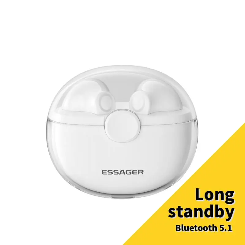 

2023 Long Standby Music Earbuds Stereo Sports Headphones 335mah Touch Control With Mic Tws Earphone Wireless Bluetooth Headset