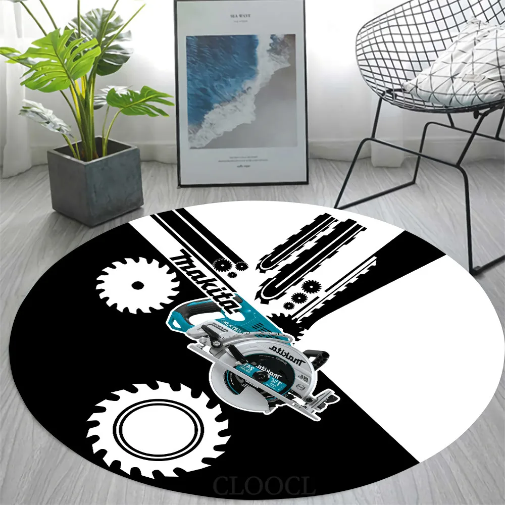 

CLOOCL Fashion Carpets 3D Graphic Cutting Machine Round Rug Makita Tools Floor Mats Carpets for Home Living Room Dropshipping