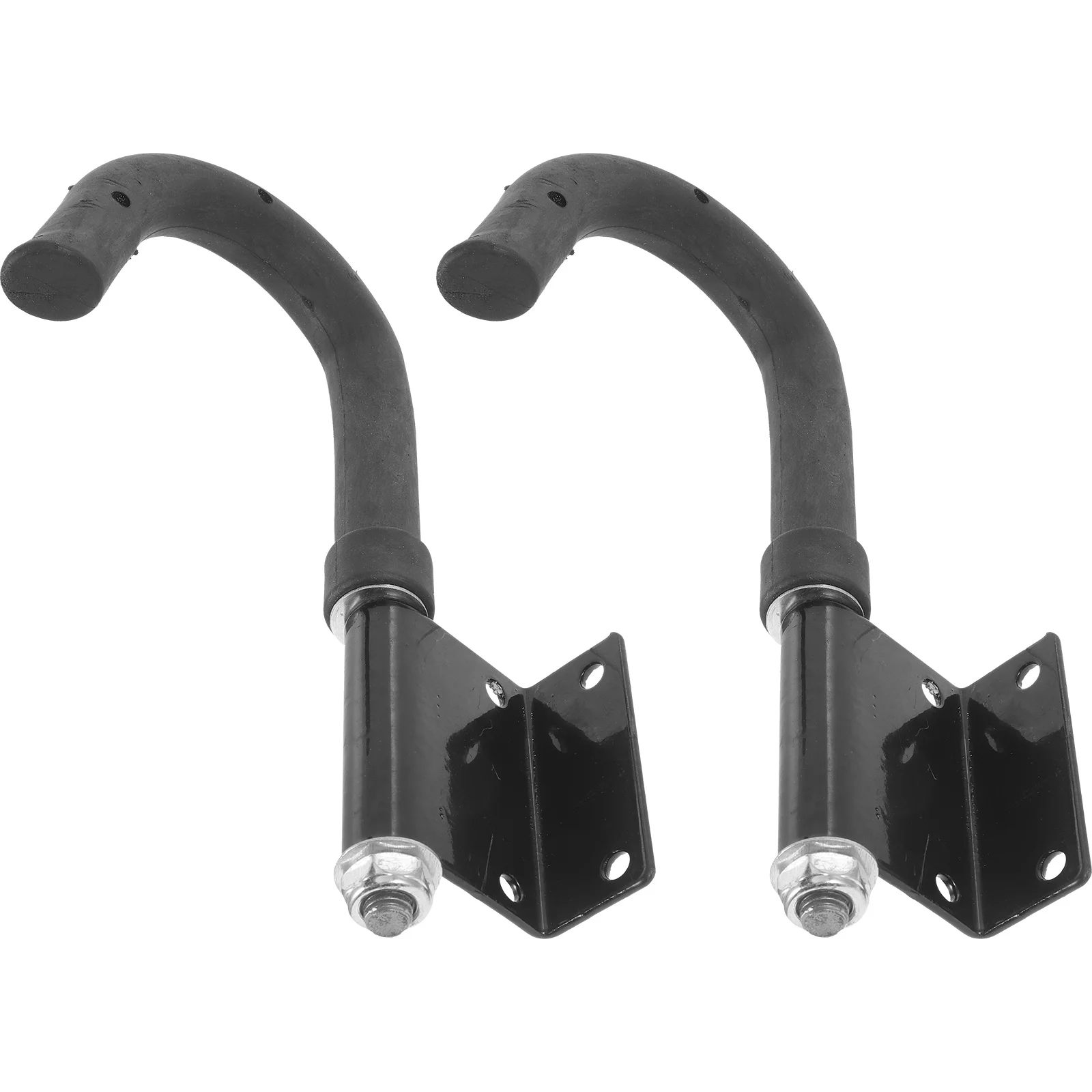 

2 Pcs Ladder Hook Extension Accessories Hooks Roofing Heavy Rack Garage Stainless Steel Attachment