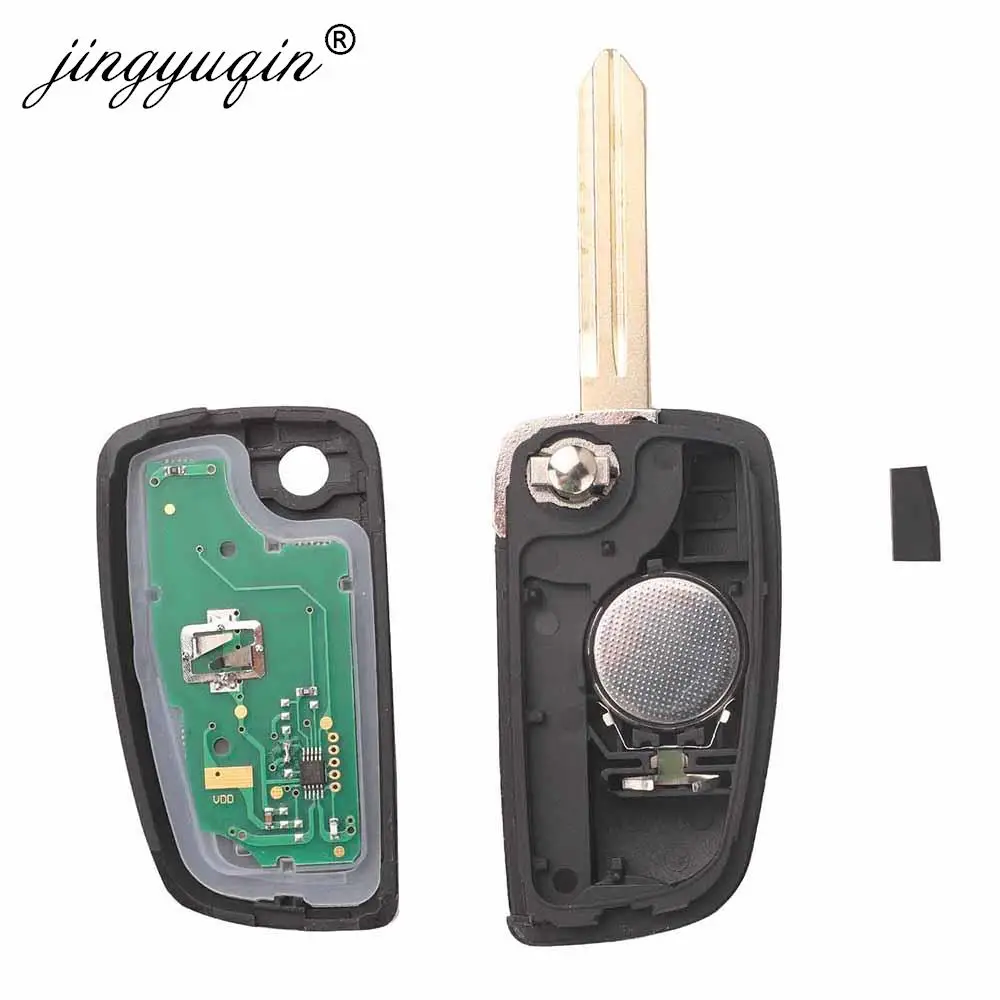 Jingyuqin 433 Мгц Id46 Автомобильный Дистанционный Брелок Для Nissan Tiida Bluebird С 3 Кнопками
