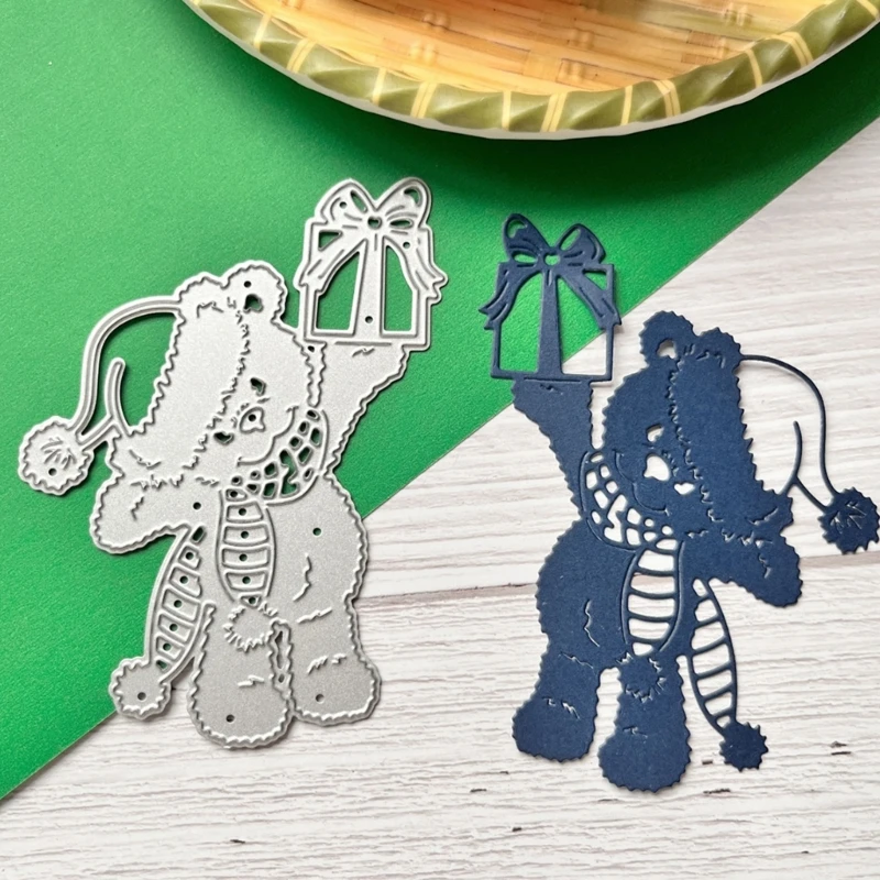 Подарочная коробка с изображением медведя металлические штампы для резки