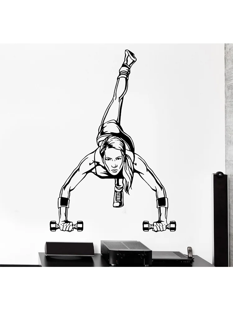 Сексуальная Женская виниловая фотография для тренажерного зала | Дом и сад