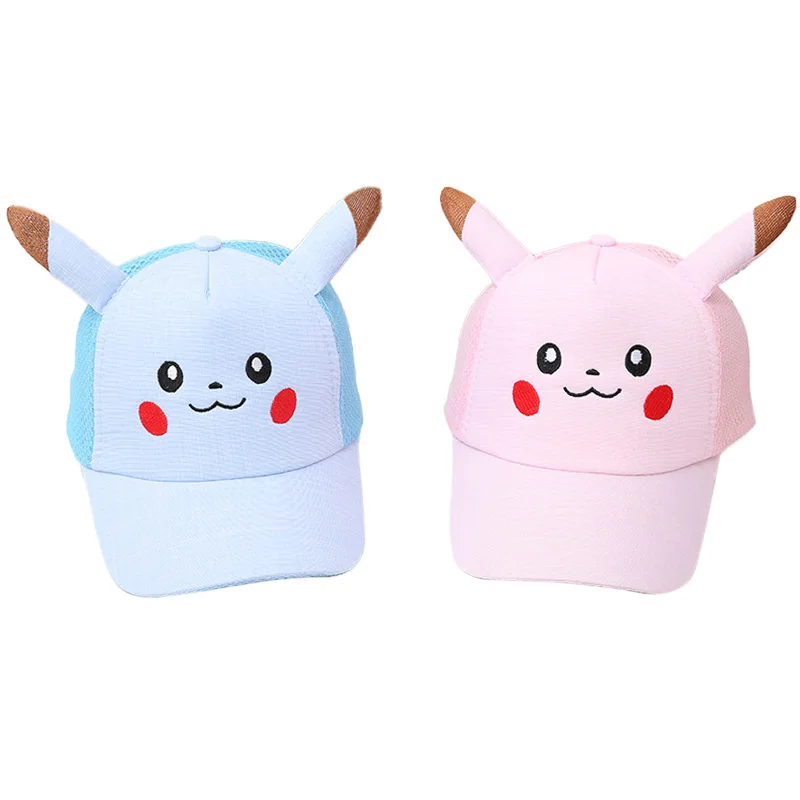 Милая бейсболка с покемоном Пикачу Кепка козырьком мультяшный персонаж