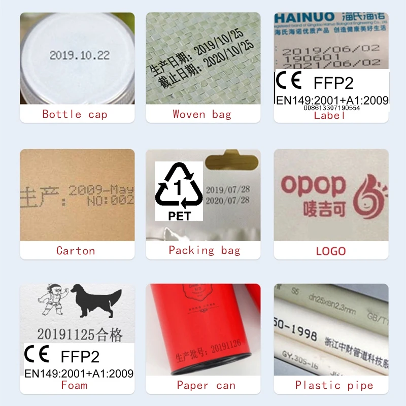 Kup YAOMATEC Język Angielski Data Produkcji Numer Logo Data Ważności Etykieta Plastikowy Karton Ręczny Ręczny Termiczny Drukarka Atramentowa