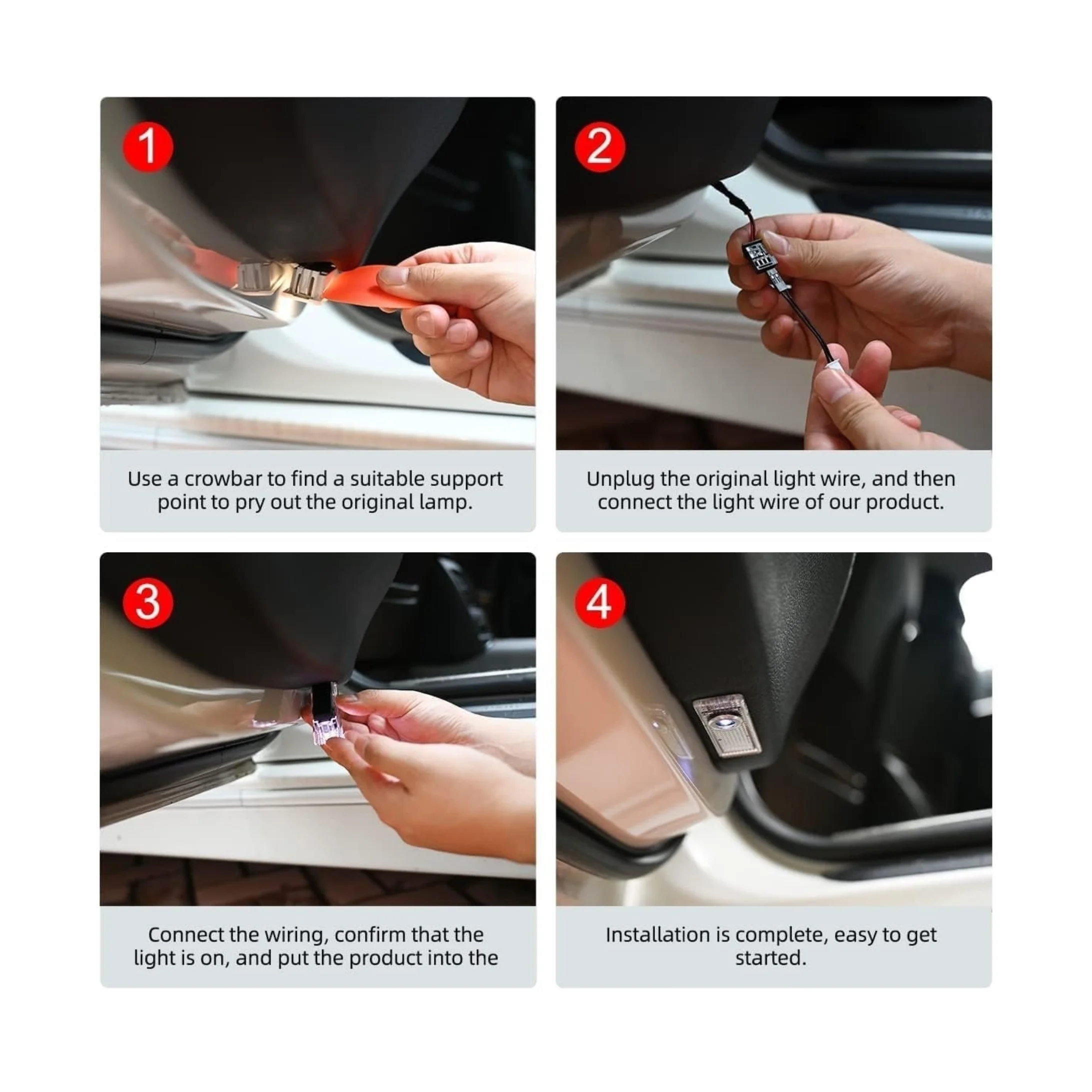 Для дверей BMW светодиодные проекционные огни с проекцией логотипа высокой