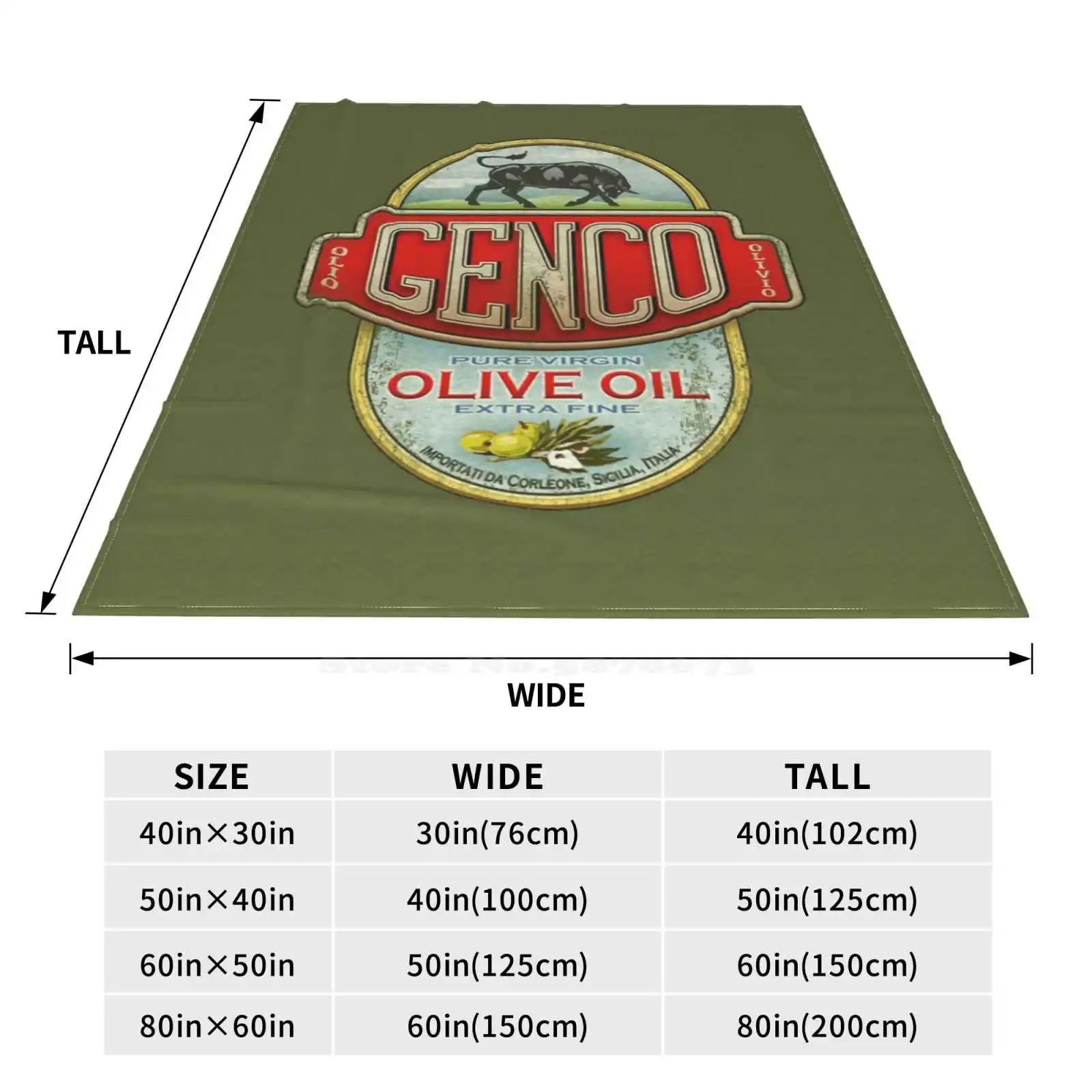 Крестный отец-Genco оливковое масло. Креативный дизайн тонкое мягкое фланелевое