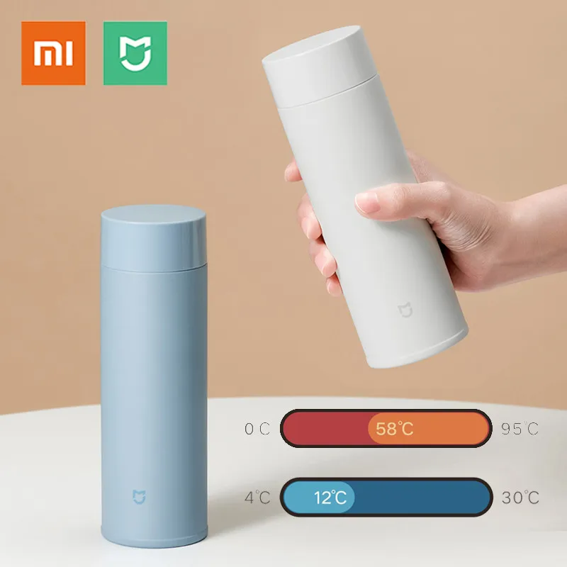 

Xiaomi Mijia 350ml Stainless Steel Water Bottle 190g Lightweight Thermos Vacuum MIni Cup Camping Travel Portable Insulated Cup